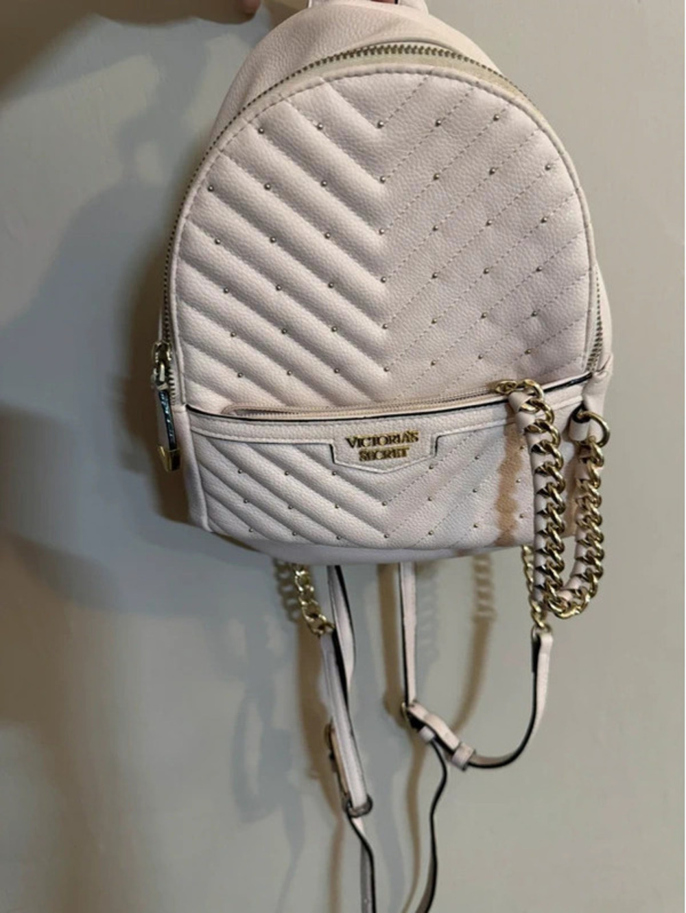 Victoria's Secret Pink Studded V-Quilt Mini Backpack [COPY]